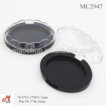MC2947 Plastic make up compact case oval shaped